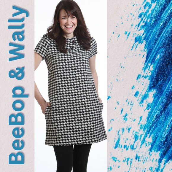 Beebop & Wally Mod inspired Madeline Wool Dress with POCKETS (size S) - Picture 1 of 16